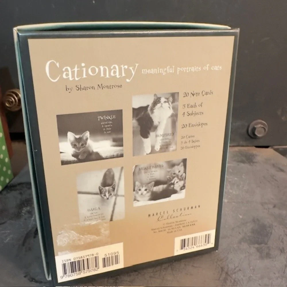 Cationary Meaningful Portraits‎ of Cats Note Cards by Sharon Montrose